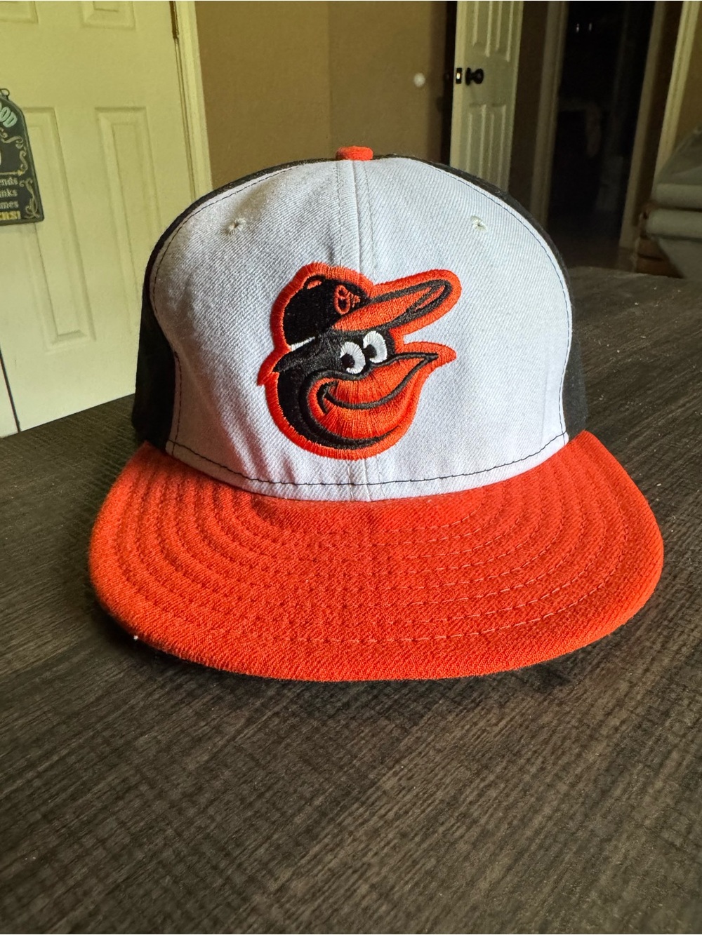 New Era 59Fifty Baltimore Orioles On Field Authentic Fitted Hat Size 7 1/8 MLB